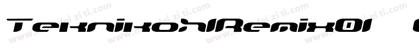 TeknikohlRemix01  Oblique字体转换